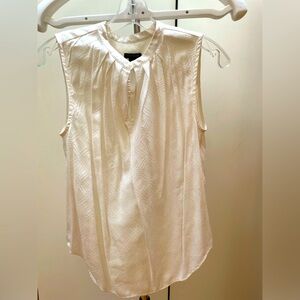Ann Taylor Cream/ Off-white cotton tunic